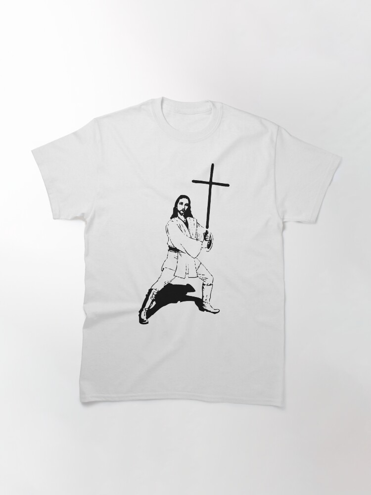 Thumbnail 3 of 7, Classic T-Shirt, Jesus with Saber T-Shirt designed and sold by mindofpeace.