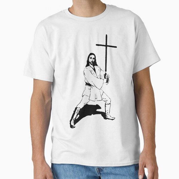 Item preview, Jesus with Saber T-Shirt designed and sold by mindofpeace.