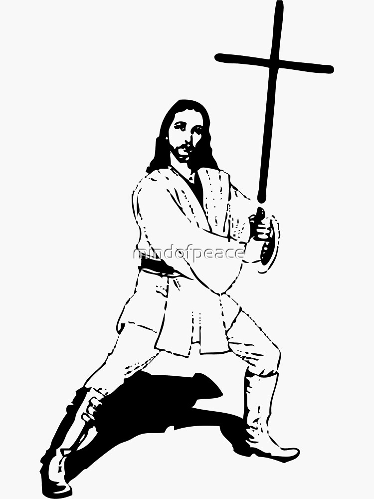 Jesus with Saber T-Shirt by mindofpeace
