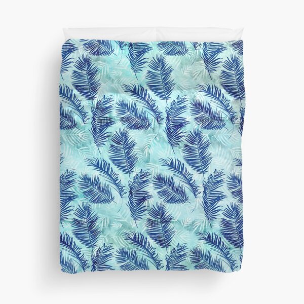 Blue Ferns Duvet Cover