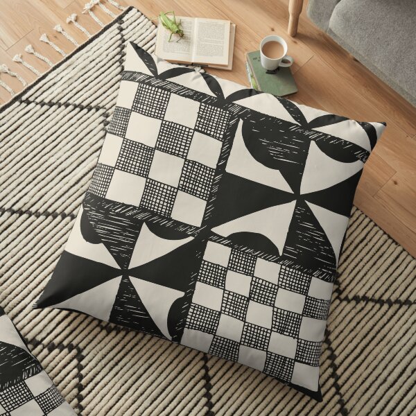 Tapa | Barkcloth Pattern | Pacifica Pattern | Polynesian Patterns | Floor Pillow