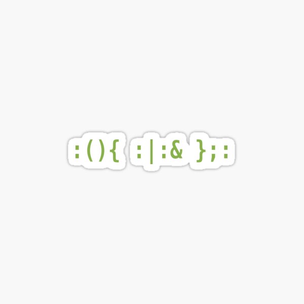 Item preview, Bash Fork Bomb - Light Green Text for Unix/Linux Hackers designed and sold by ramiro.