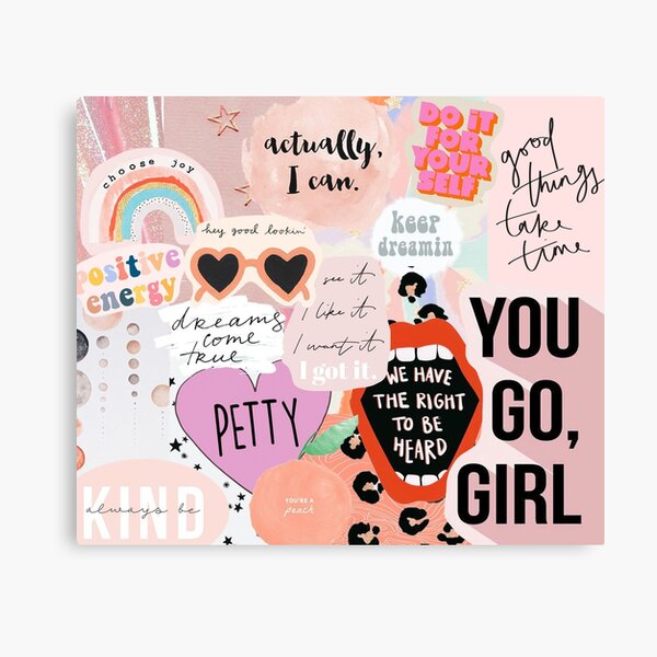 Pink Collage Canvas Print