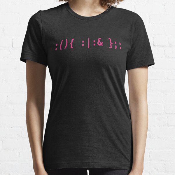 Item preview, Bash Fork Bomb - Pink Text for Unix/Linux Hackers designed and sold by ramiro.