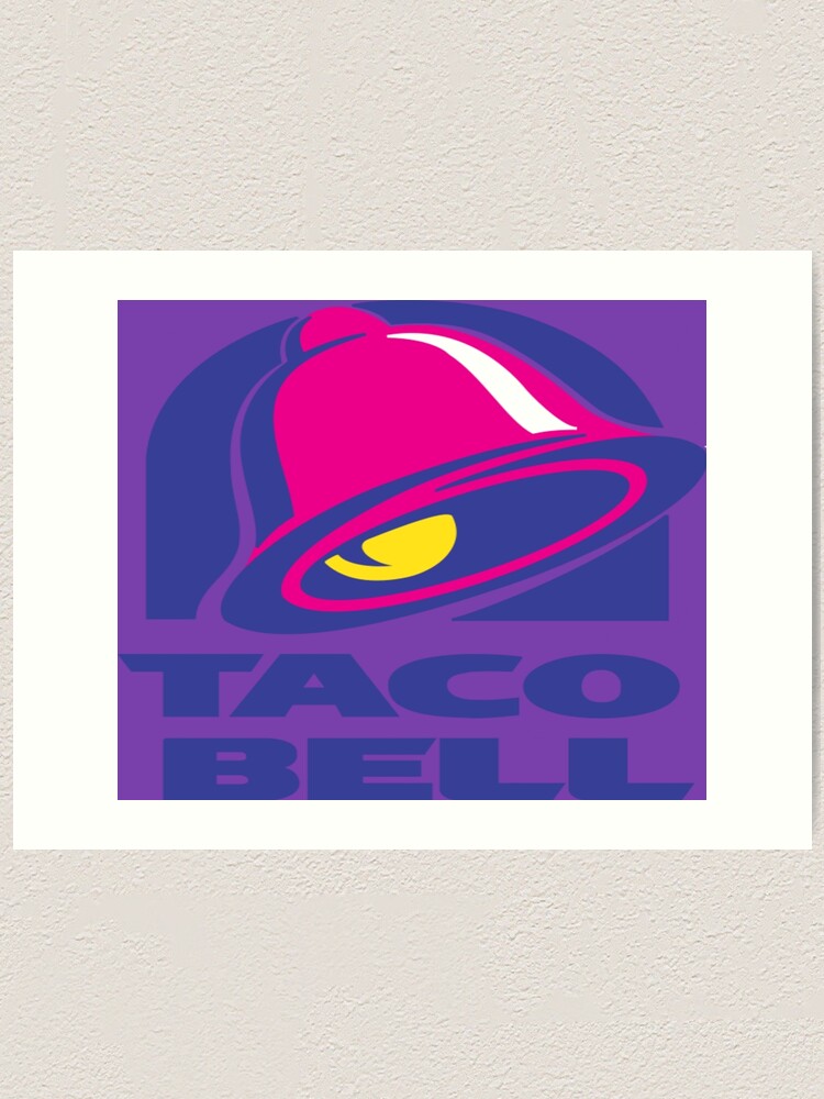 taco bell logo art print by radrollins redbubble taco bell logo art print by radrollins redbubble