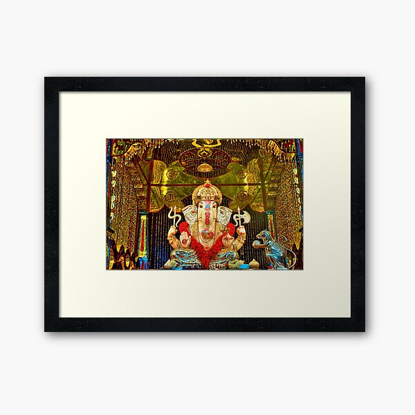 Jilbya Maruti Ganapati Framed Art Print