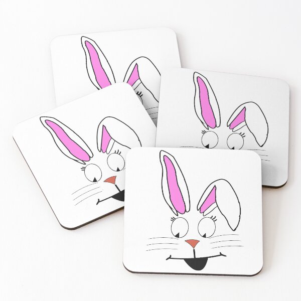 Item preview, White Bunny Rabbit Face designed and sold by CharJens.