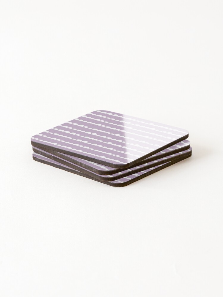 Thumbnail 4 of 5, Coasters (Set of 4), Purple Abstract Bumpy Pattern designed and sold by thepatternshop.