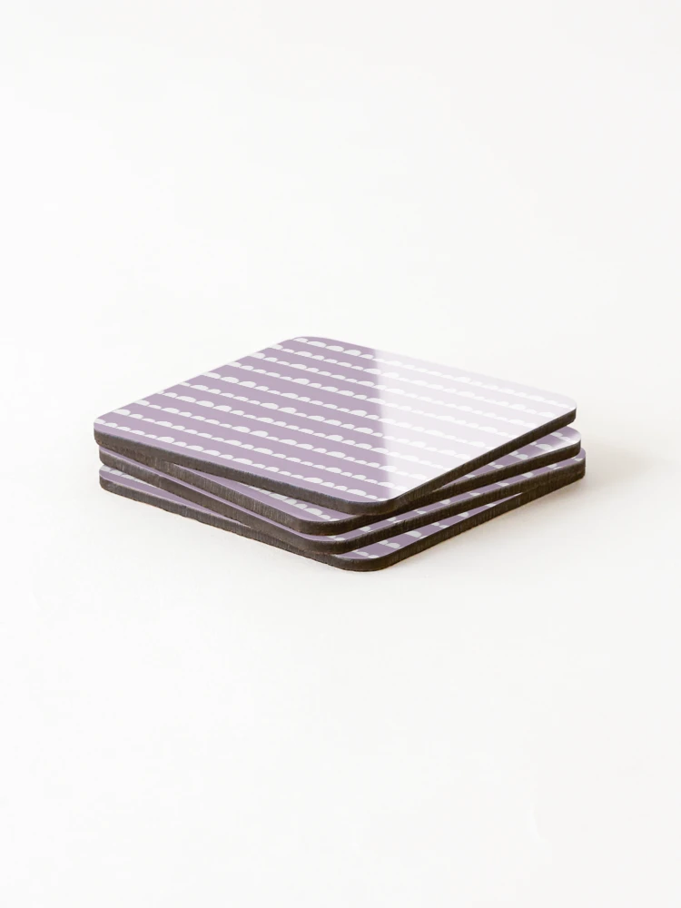 Thumbnail 4 of 5, Coasters (Set of 4), Purple Abstract Bumpy Pattern designed and sold by thepatternshop.