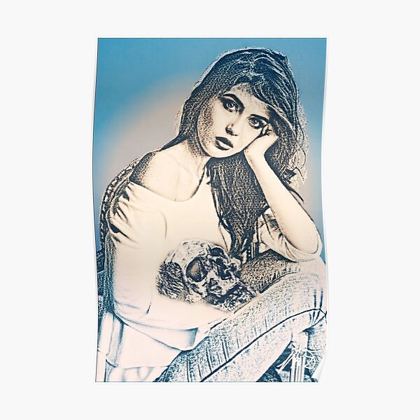 Woman Cradling Death Poster