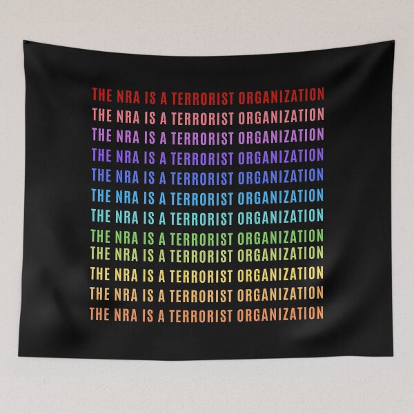 Item preview, NRA is a terrorist organization (rainbow repeat) designed and sold by quinnhopp.