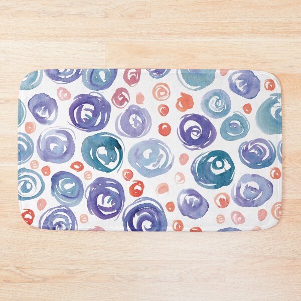 Item preview, Floral Pattern #7 | Blue and Orange designed and sold by RebeccaFlaherty.