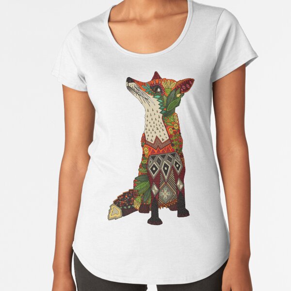 Item preview, floral fox designed and sold by scrummy.