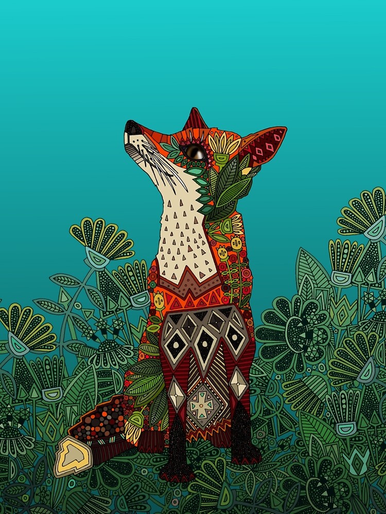floral fox by scrummy