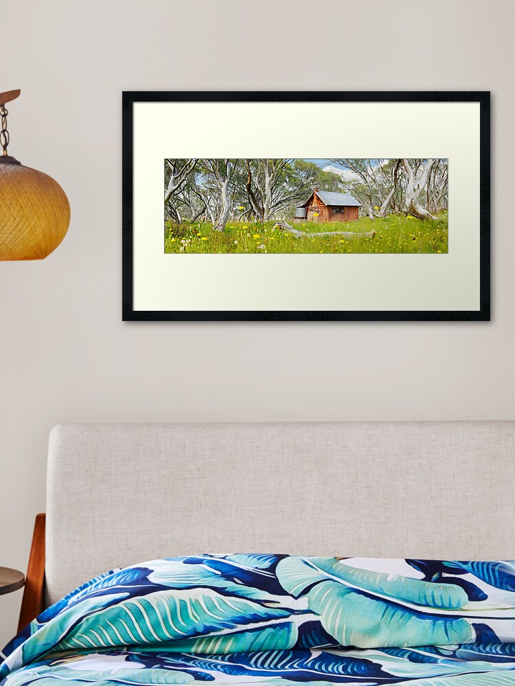Thumbnail 2 of 7, Framed Art Print, JB Plain Hut, Mt Hotham, Victoria, Australia designed and sold by Chockstone.