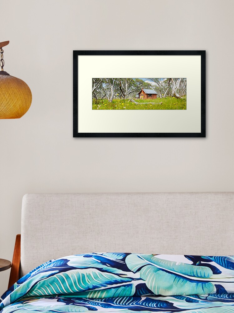 Thumbnail 2 of 7, Framed Art Print, JB Plain Hut, Mt Hotham, Victoria, Australia designed and sold by Chockstone.
