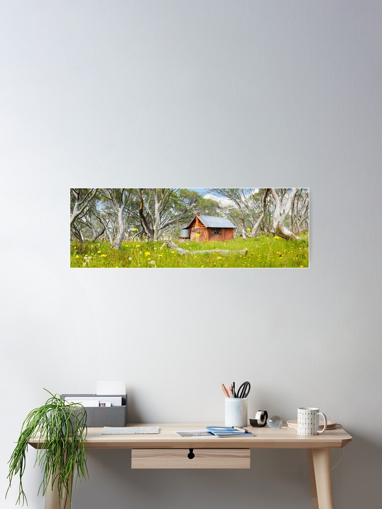 Thumbnail 2 of 3, Poster, JB Plain Hut, Mt Hotham, Victoria, Australia designed and sold by Chockstone.