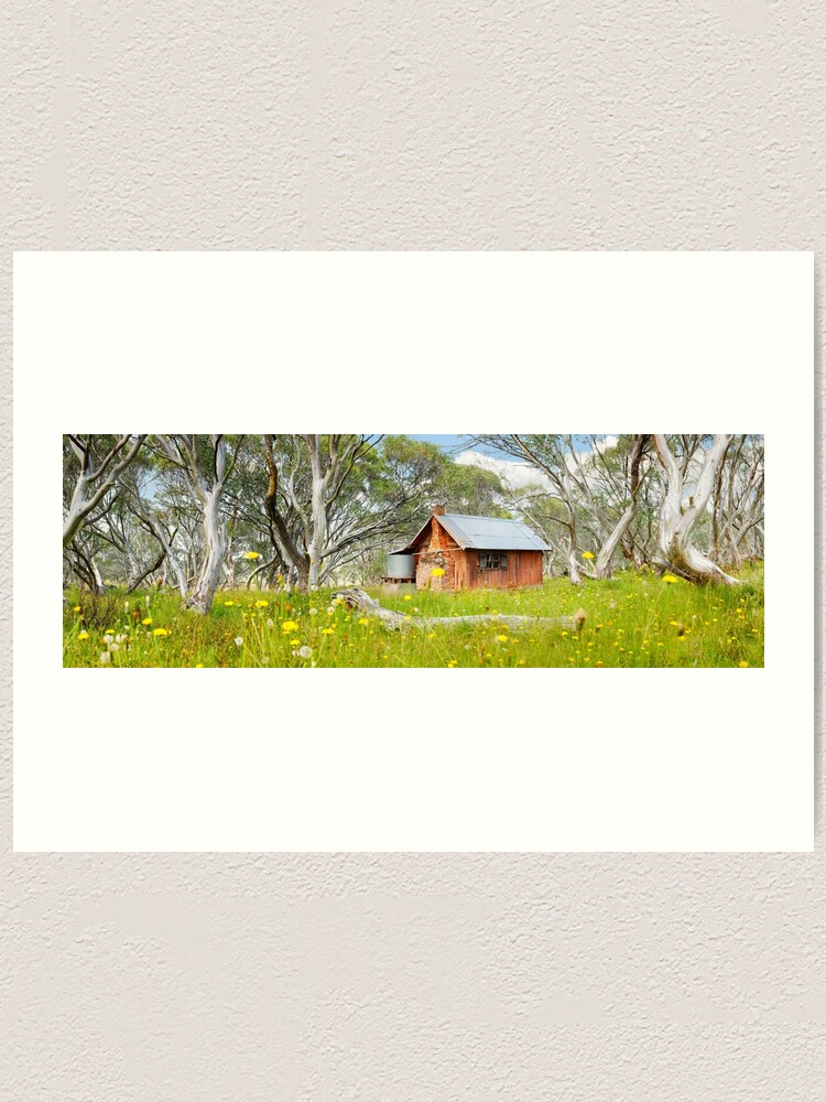 Thumbnail 1 of 3, Art Print, JB Plain Hut, Mt Hotham, Victoria, Australia designed and sold by Chockstone.