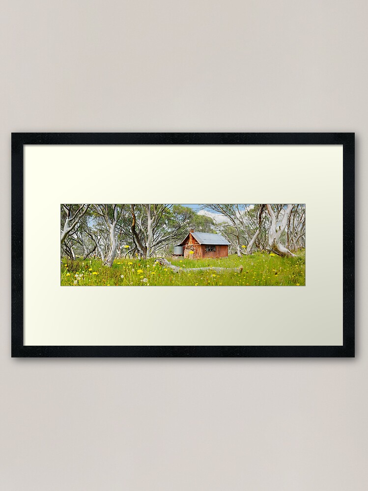 Thumbnail 1 of 7, Framed Art Print, JB Plain Hut, Mt Hotham, Victoria, Australia designed and sold by Chockstone.