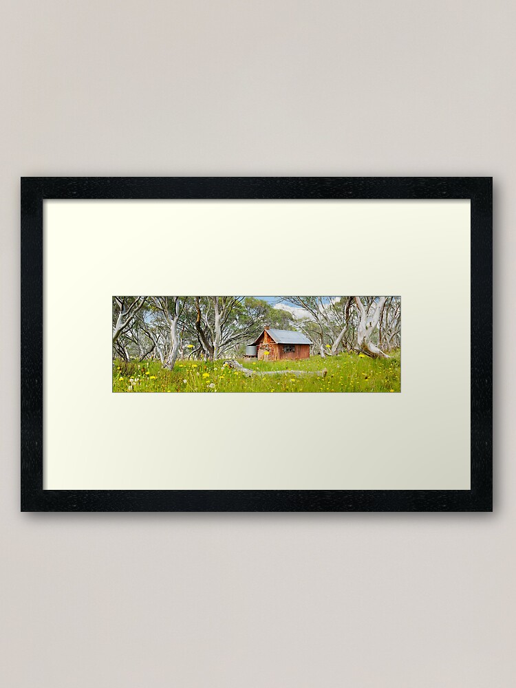 Thumbnail 1 of 7, Framed Art Print, JB Plain Hut, Mt Hotham, Victoria, Australia designed and sold by Chockstone.