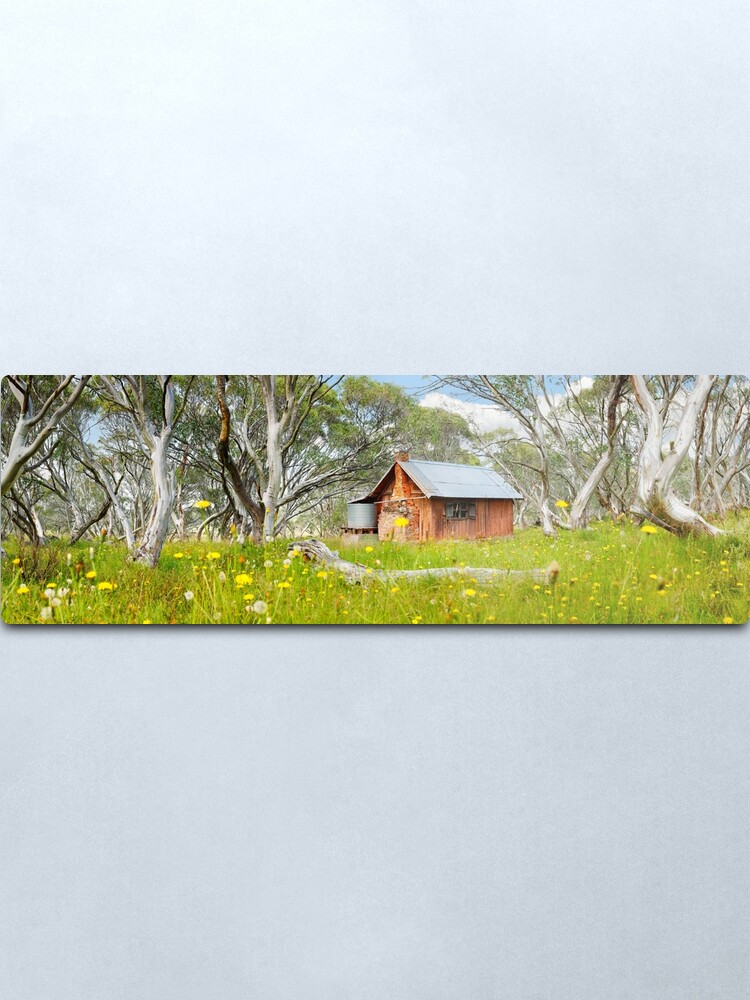 Alternate view of JB Plain Hut, Mt Hotham, Victoria, Australia Metal Print