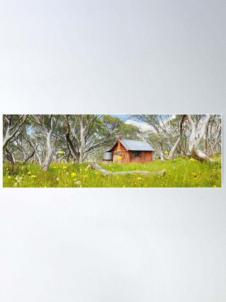 Thumbnail 1 of 3, Poster, JB Plain Hut, Mt Hotham, Victoria, Australia designed and sold by Chockstone.
