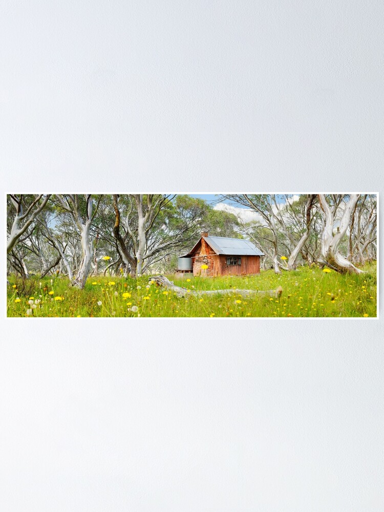 Thumbnail 1 of 3, Poster, JB Plain Hut, Mt Hotham, Victoria, Australia designed and sold by Chockstone.