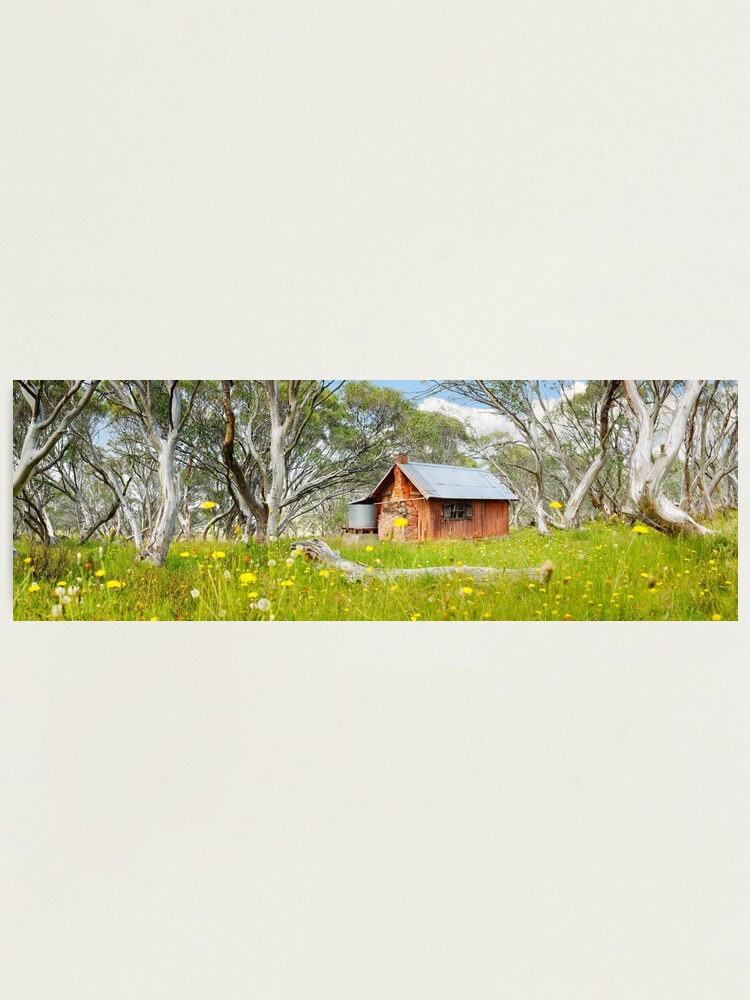 Thumbnail 1 of 3, Photographic Print, JB Plain Hut, Mt Hotham, Victoria, Australia designed and sold by Chockstone.