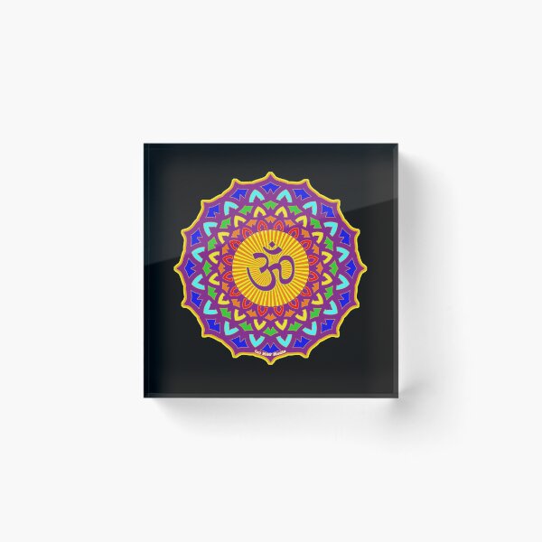 Item preview, 7th Chakra Mandala Yoga Om designed and sold by mindofpeace.