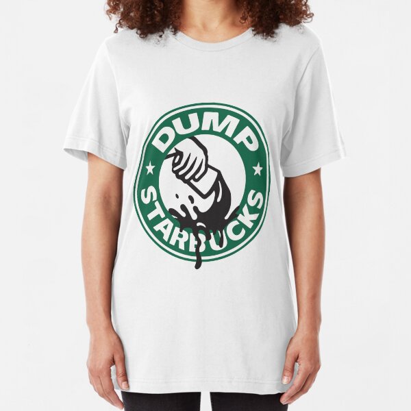 Respect Our Law Officers DUMP Starbucks Slim Fit T-Shirt
