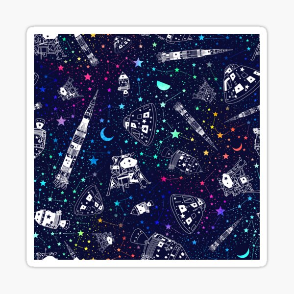 Off to the Moon Sticker
