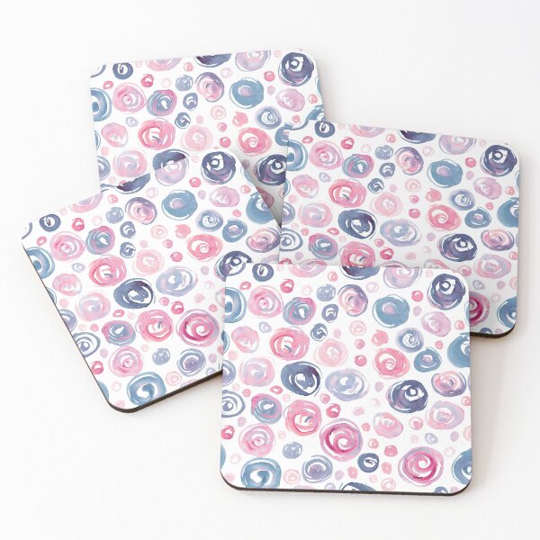 Item preview, Floral Pattern #7 | Navy and Peach designed and sold by RebeccaFlaherty.