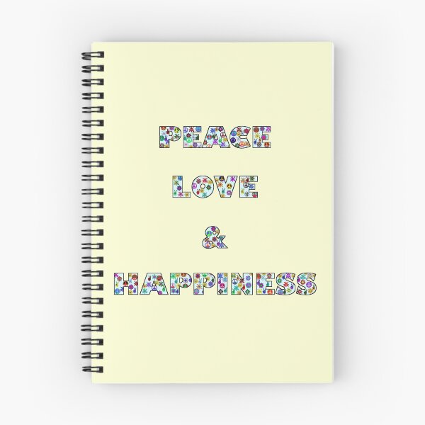 Item preview, Peace Love & Happiness by Orikall designed and sold by HippieWorks.