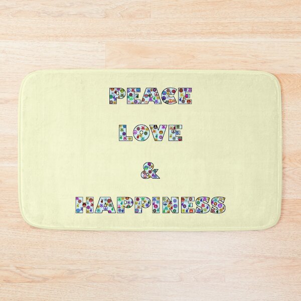 Item preview, Peace Love & Happiness by Orikall designed and sold by HippieWorks.