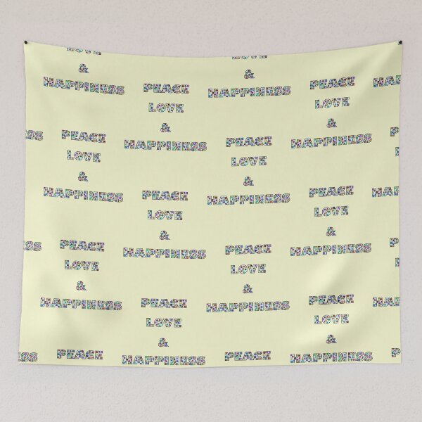 Item preview, Peace Love & Happiness by Orikall designed and sold by HippieWorks.