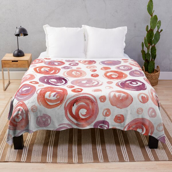 Item preview, Floral Pattern #7 | Orange and Purple designed and sold by RebeccaFlaherty.