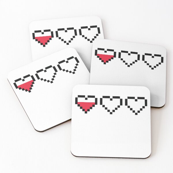 Item preview, 8 bit Hearts, Near Death designed and sold by CloakAndDaggers.