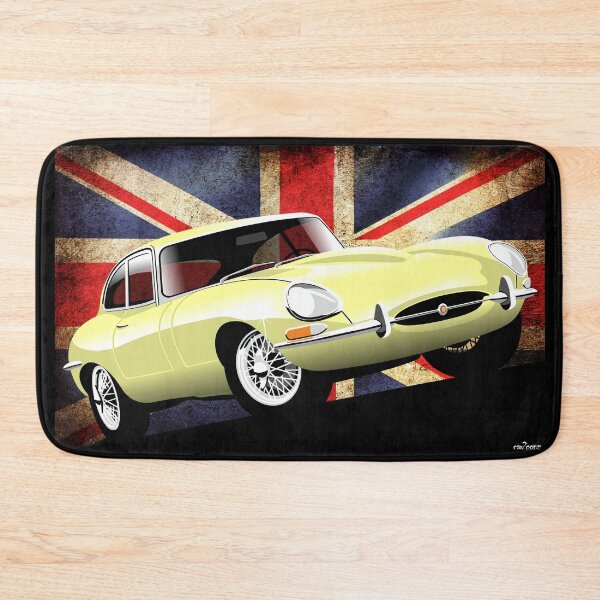 Item preview, E-type series 1 coupe - pale yellow designed and sold by car2oonz.