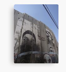 Graffiti - The West Bank Separation Wall, Palestine Leinwanddruck