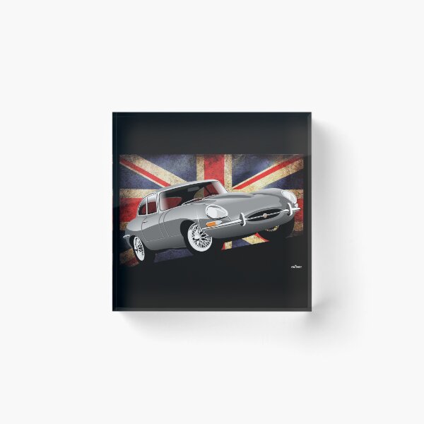 Item preview, E-type series 1 coupe - silver designed and sold by car2oonz.