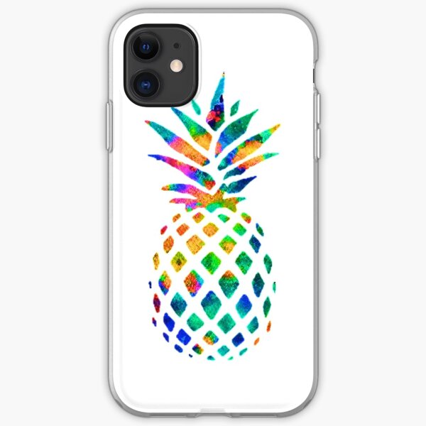 Rainbow Pineapple iPhone Soft Case