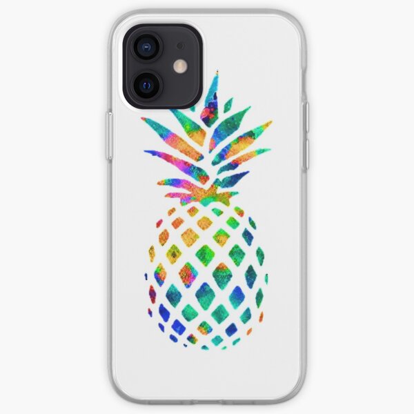 Rainbow Pineapple iPhone Soft Case