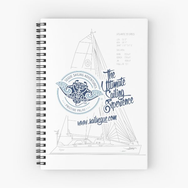 Item preview, Segue sailing adventures (Yacht over white) designed and sold by TheBlueBlender.