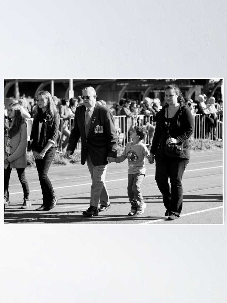 Alternate view of Melbourne ANZAC day parade 2013 - 18 Poster