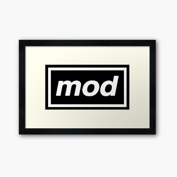 Mod - OASIS Band Tribute - MADE IN THE 90s Framed Art Print