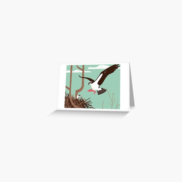 At the Osprey Nest Greeting Card