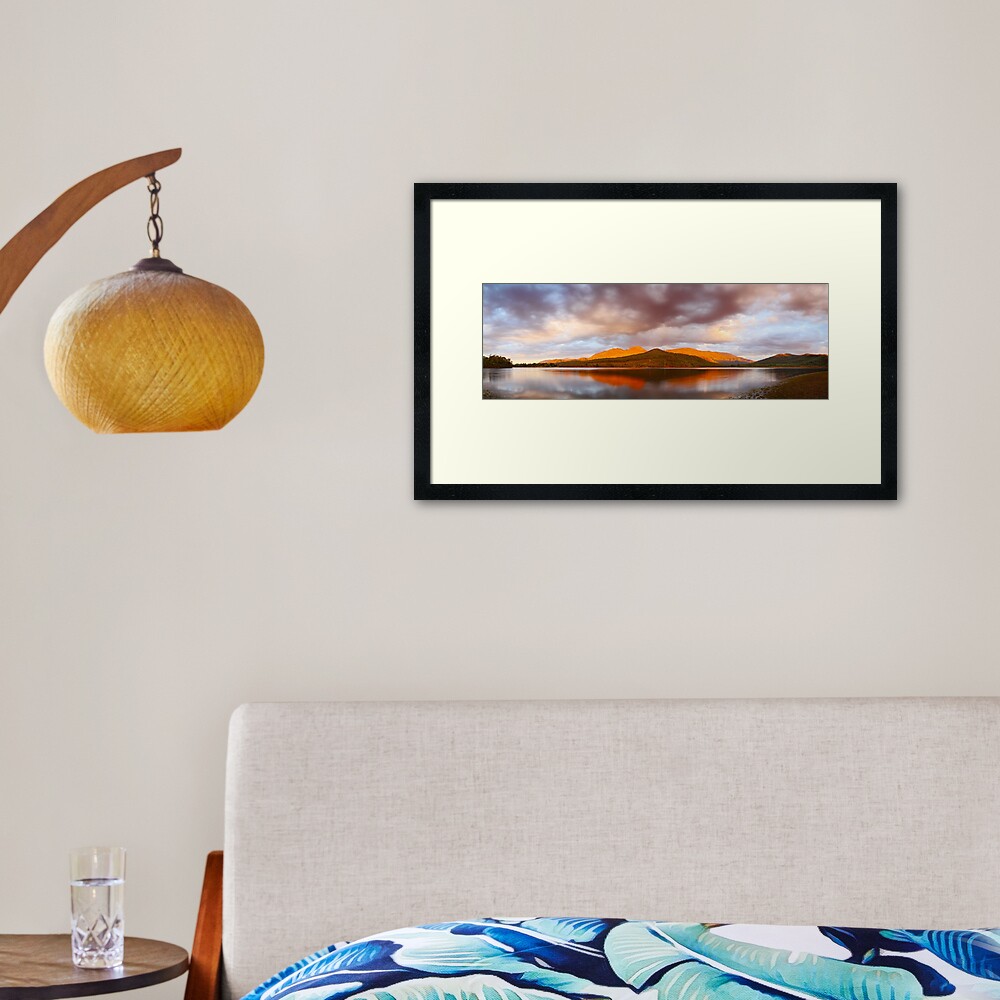 Lake Buffalo Sunset, Victoria, Australia Framed Art Print