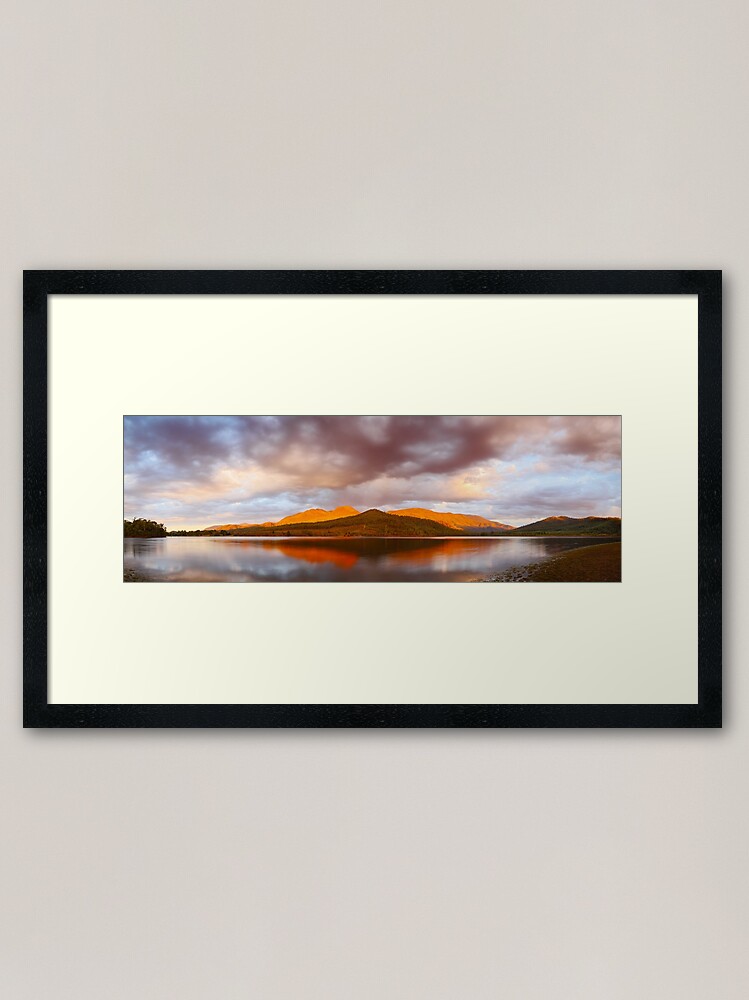 Alternate view of Lake Buffalo Sunset, Victoria, Australia Framed Art Print