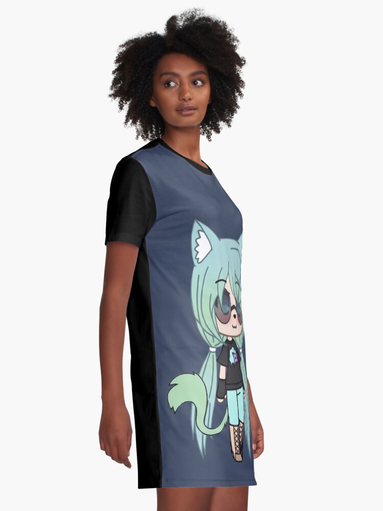 Gacha Life Series Chloe The Tomboy Graphic T Shirt Dress By Pignpix Redbubble