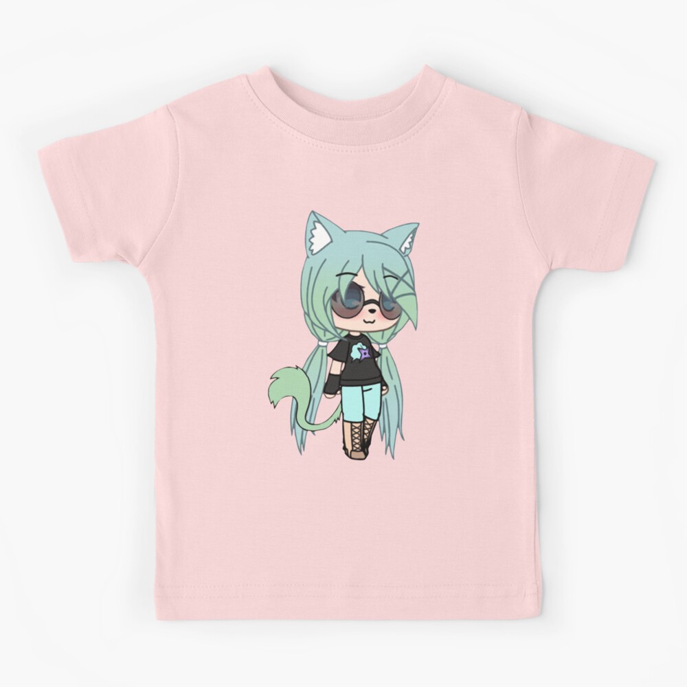 Cute Gacha Girl Foxy Chan Black White Tshirt For Men Women Gacha